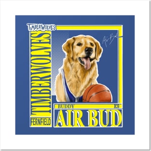 Vintage Air Bud 90s Timberwolves Tee Posters and Art